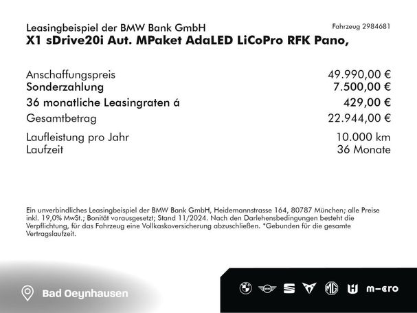 BMW X1 sDrive 115 kW image number 4