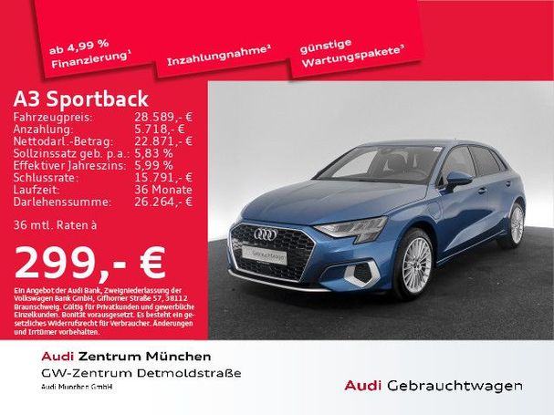 Audi A3 40 TFSIe S tronic Sportback Advanced 150 kW image number 3