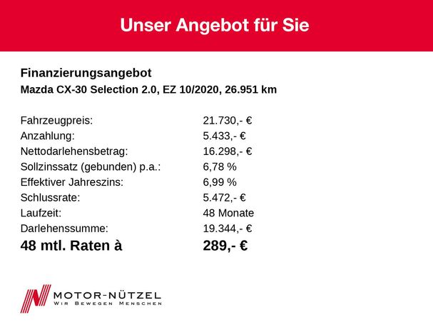 Mazda CX-30 2.0 Selection 110 kW image number 20