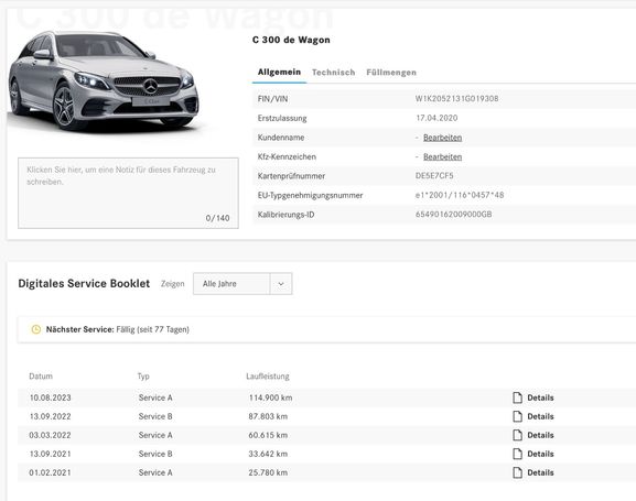 Mercedes-Benz C 300 de T AMG Line 225 kW image number 15