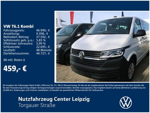 Volkswagen T6 Kombi 2.0 TDI 110 kW image number 5