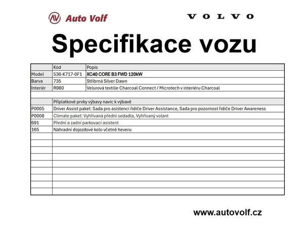 Volvo XC40 B3 Core 120 kW image number 6