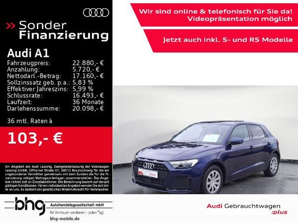 Audi A1 30 TFSI Sportback Advanced 81 kW image number 5