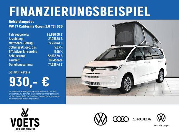 Volkswagen T7 California 2.0 TSI Ocean DSG 150 kW image number 6