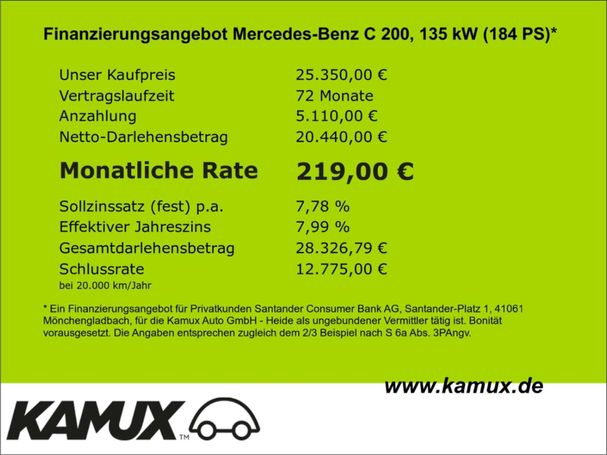 Mercedes-Benz C 200 d T 9G-Tronic 135 kW image number 11