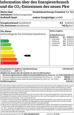 Opel Crossland 1.2 Turbo Ultimate Paket 96 kW image number 12