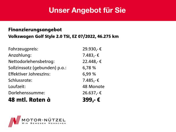 Volkswagen Golf 2.0 TSI Style DSG 4Motion 140 kW image number 18