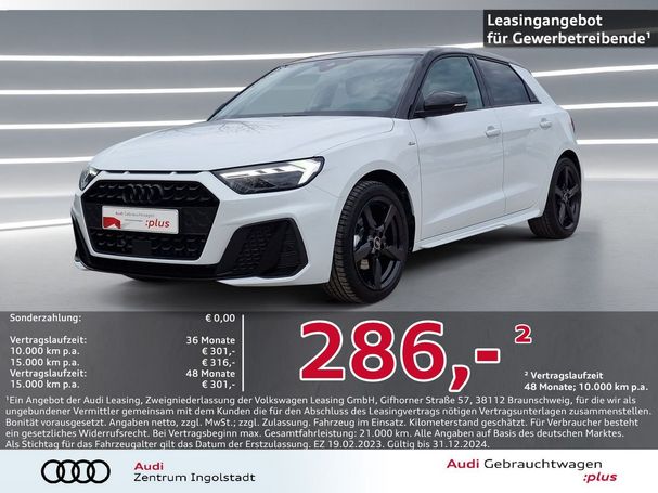 Audi A1 30 TFSI S-line Sportback 81 kW image number 2