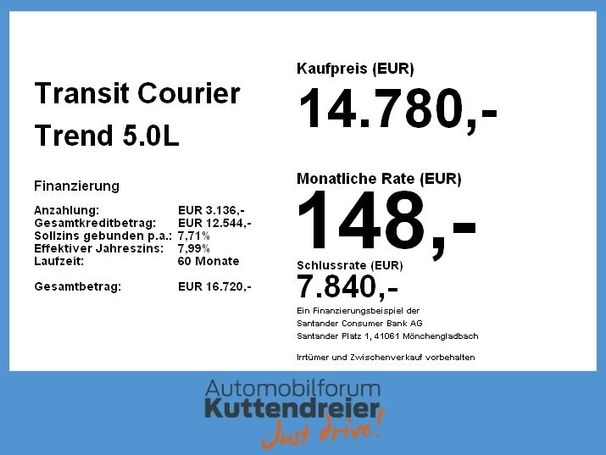 Ford Transit Courier 74 kW image number 3