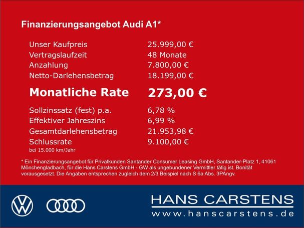 Audi A1 30 TFSI 81 kW image number 15