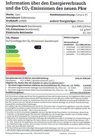 Opel Corsa e 100 kW image number 15