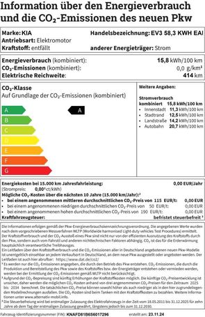 Kia EV3 kWh Earth 150 kW image number 13