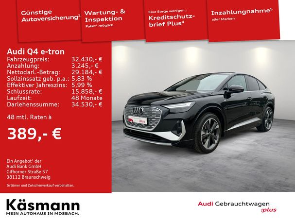 Audi Q4 35 e-tron S-line Sportback 125 kW image number 4