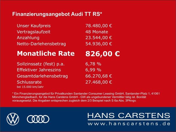 Audi TT RS 2.5 TFSI quattro S tronic 294 kW image number 15