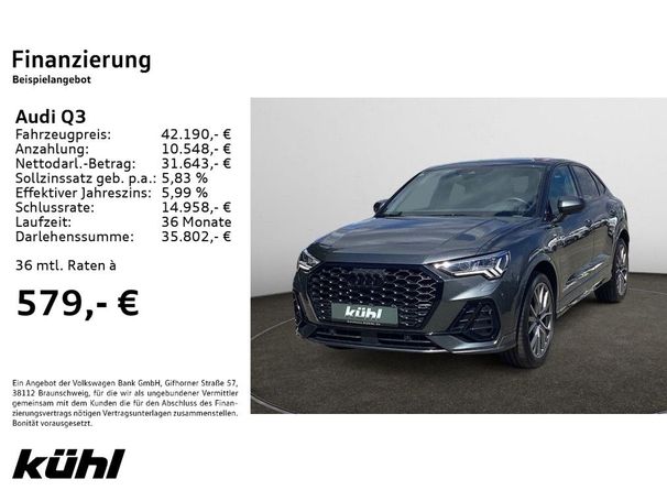 Audi Q3 35 TFSI S tronic S-line Sportback 110 kW image number 5