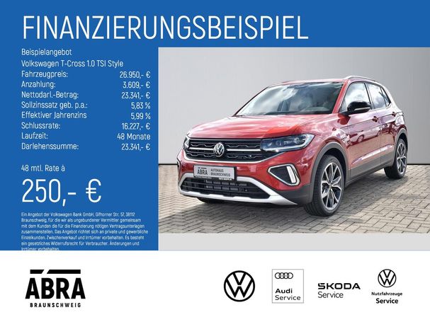 Volkswagen T-Cross 1.0 TSI Style 85 kW image number 6