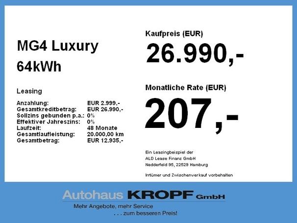 MG MG4 64 kWh 150 kW image number 6