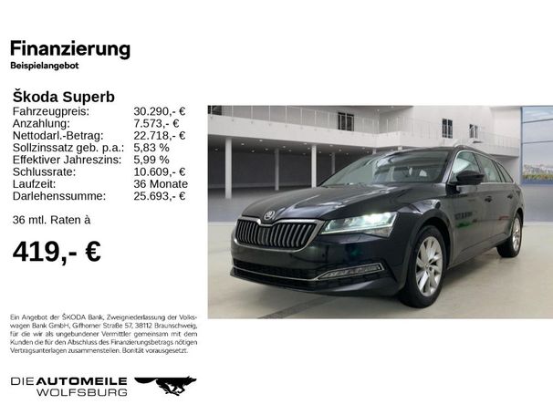 Skoda Superb Combi 1.5 TSI DSG Style 110 kW image number 5