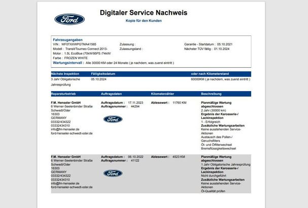 Ford Tourneo Connect 74 kW image number 4