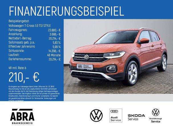 Volkswagen T-Cross 1.0 TSI Style 81 kW image number 6