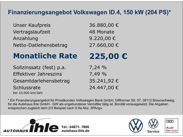 Volkswagen ID.4 150 kW image number 4