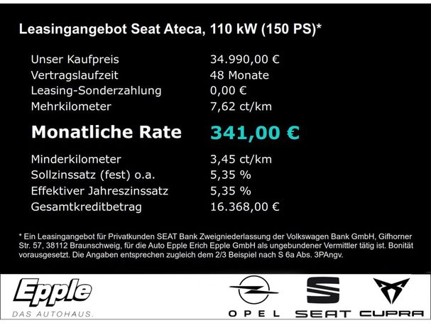 Seat Ateca 1.5 TSI Style 110 kW image number 5