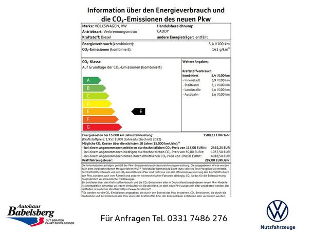 Volkswagen Caddy California 1.5 TSI 84 kW image number 5