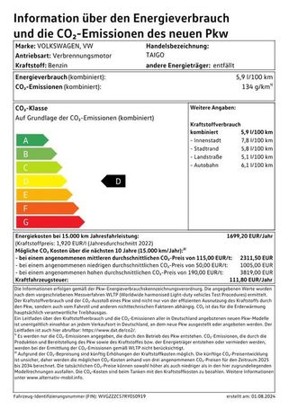 Volkswagen Taigo 1.5 TSI R-Line DSG 110 kW image number 14