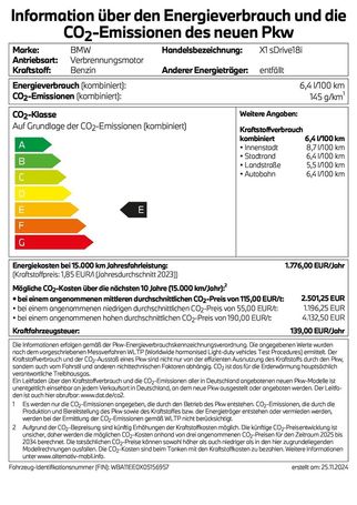 BMW X1 sDrive18i 100 kW image number 13