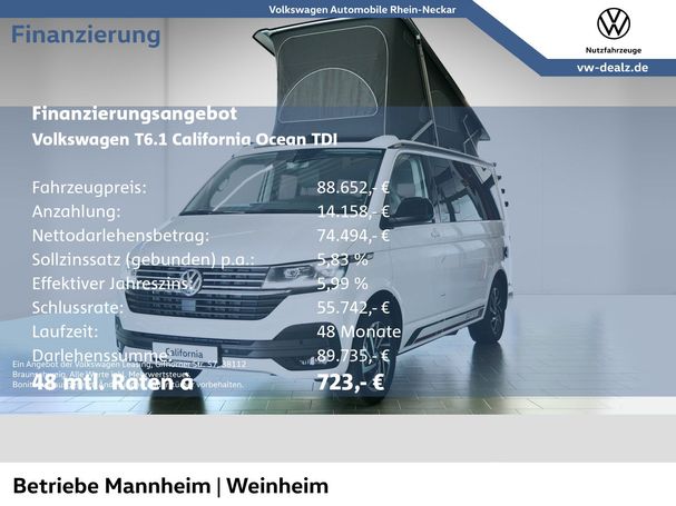 Volkswagen T6 California Ocean 4Motion 150 kW image number 2