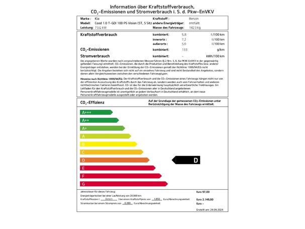 Kia Ceed 1.0 74 kW image number 18