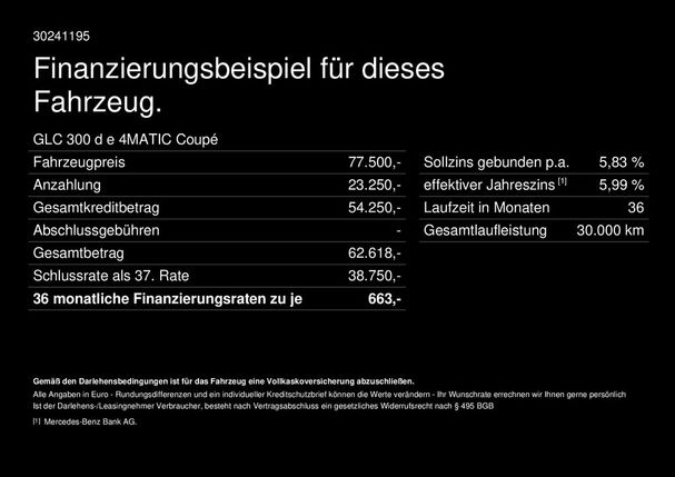 Mercedes-Benz GLC 300 de AMG 245 kW image number 30