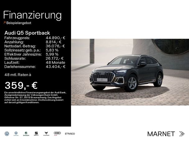 Audi Q5 40 TDI quattro S-line Sportback 150 kW image number 6