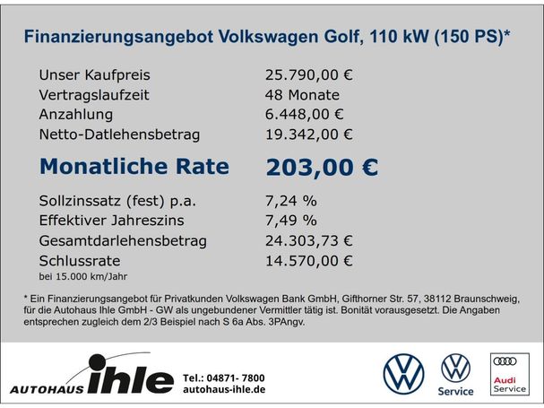 Volkswagen Golf 1.5 110 kW image number 6