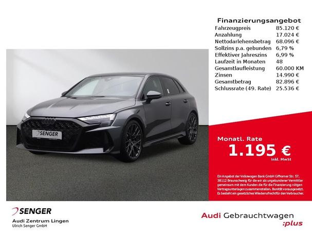 Audi RS3 Sportback 294 kW image number 1