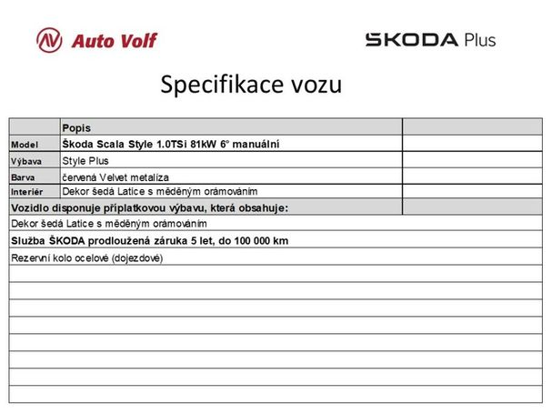 Skoda Scala 1.0 TSI Style 81 kW image number 5