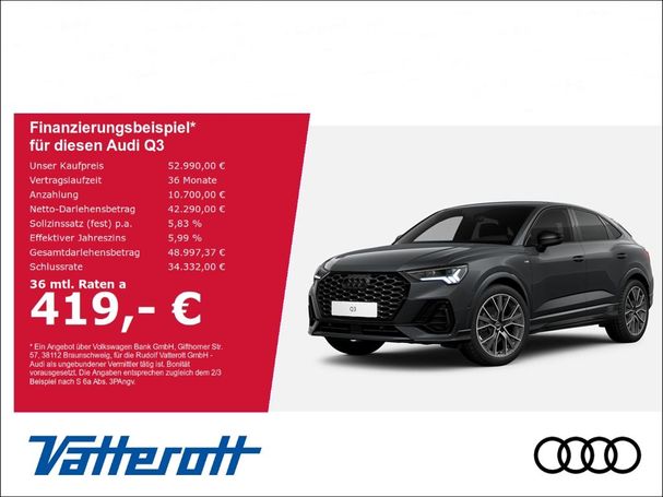 Audi Q3 35 TDI S-line Sportback 110 kW image number 5