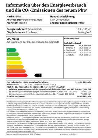 BMW X3 M Competition xDrive 375 kW image number 5