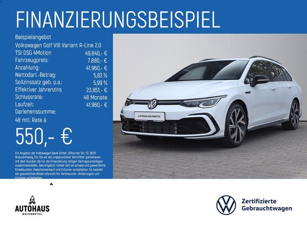 Volkswagen Golf Variant 2.0 TSI R-Line 4Motion DSG 140 kW image number 5