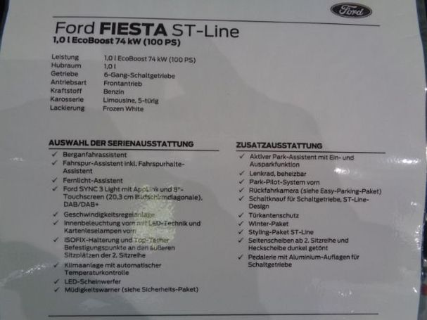 Ford Fiesta 74 kW image number 9