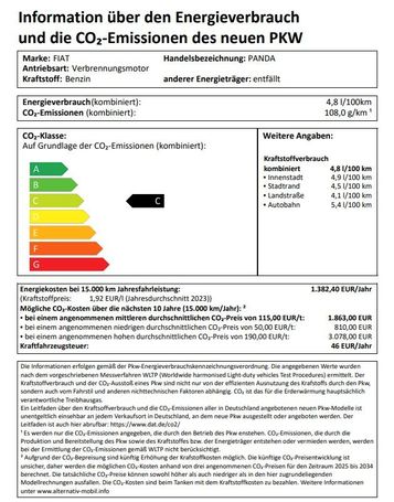 Fiat Panda Hybrid 51 kW image number 16