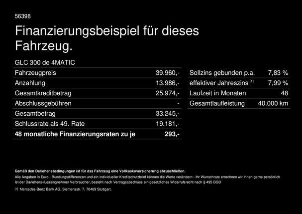 Mercedes-Benz GLC 300 de 225 kW image number 3