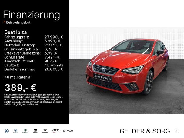 Seat Ibiza 1.0 TSI DSG FR 85 kW image number 6