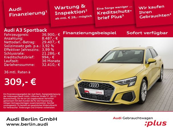 Audi A3 TFSIe S-line Sportback 150 kW image number 2