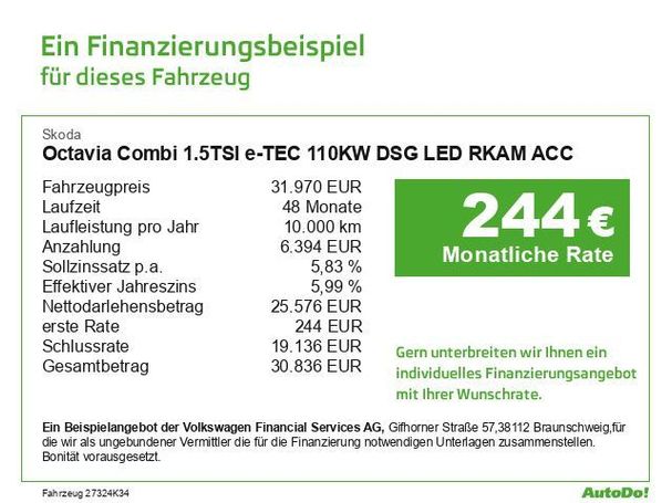 Skoda Octavia Combi 1.5 TSI DSG 110 kW image number 5