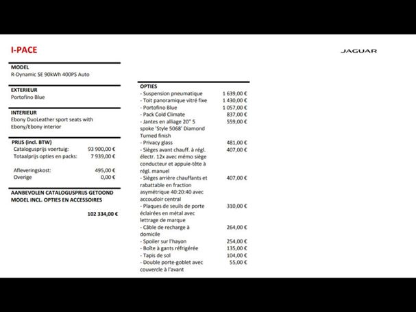 Jaguar I-Pace EV400 SE 294 kW image number 11