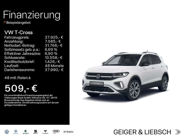 Volkswagen T-Cross 1.0 TSI DSG Style 85 kW image number 5