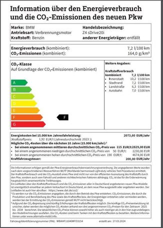 BMW Z4 sDrive20i 145 kW image number 15