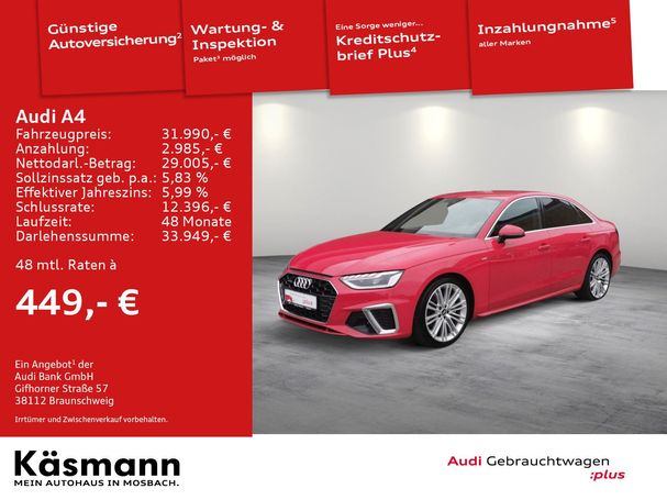 Audi A4 40 TDI S-line 140 kW image number 4