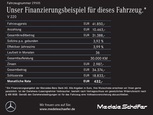 Mercedes-Benz V 220d 120 kW image number 18